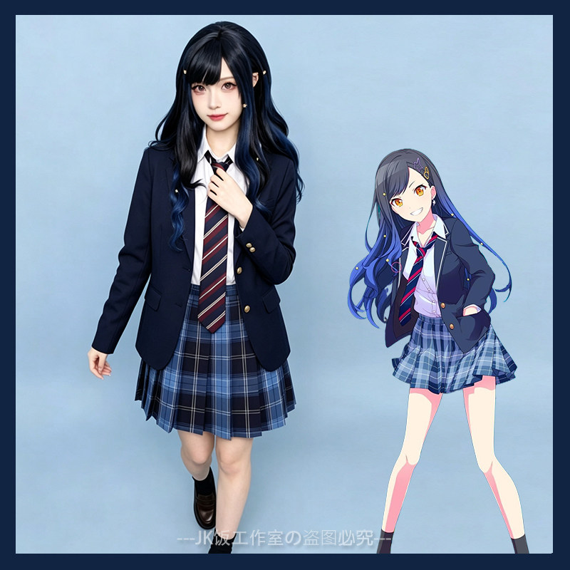 正版世界计划白石杏jk制服裙套装秋冬原创草薙宁宁cos服动漫cp