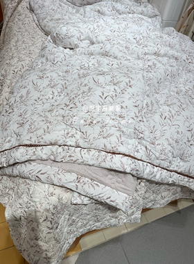韩国专柜正品代购 stich莫代尔棉小碎花一体被 软糯亲肤可机洗