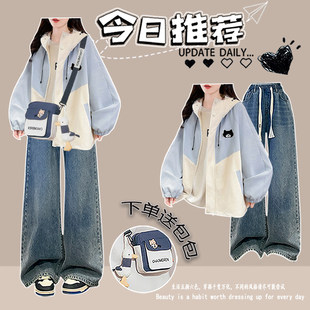 初中生一整套穿搭女高中生春装2026新款青少年女装大童时尚外套装