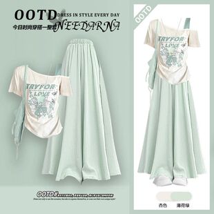 盛夏流行風(fēng)格 掐腰半身裙女 風(fēng)情萬種巨好看 海邊度假丁達(dá)爾裙夏裝