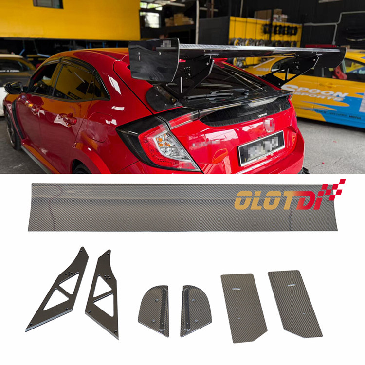 适用本田思域10代FK7 FK8用APR GTC-250款干碳纤维立式尾翼