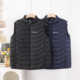 坎肩马甲背心 男士 宽松羽绒棉服情侣短款 外穿印花保暖春秋季