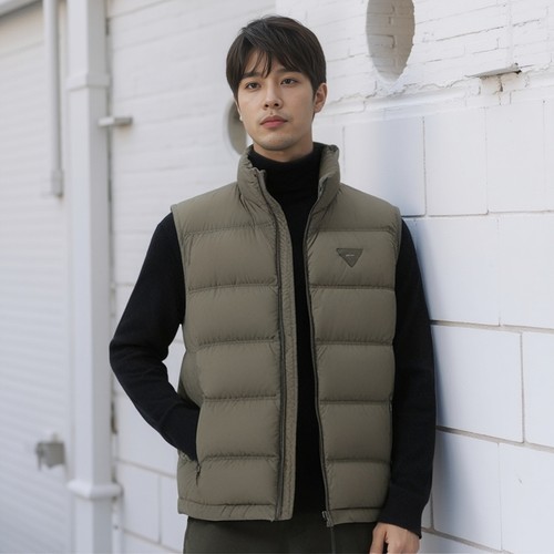 男士立领防寒马夹2024秋冬非羽绒棉马甲宽松保暖帅气上衣外套