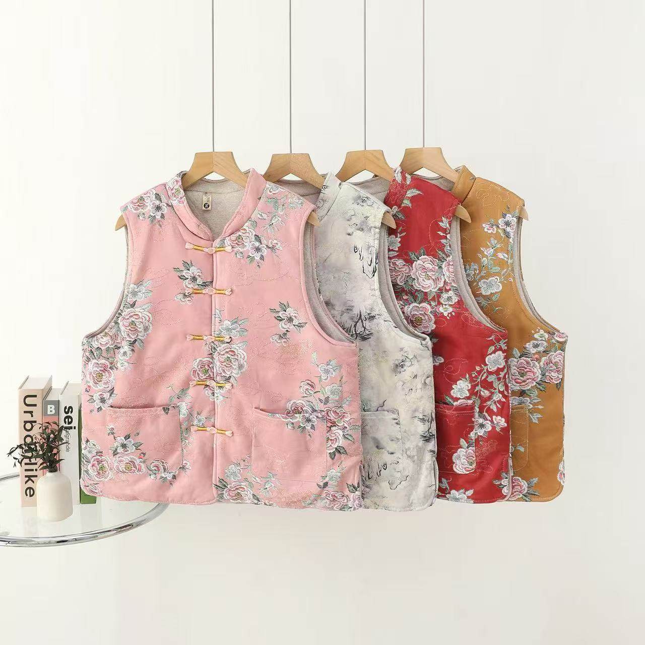 新中式国风盘扣背心马甲女2025年春夏季新款宽松显瘦秋冬马夹外套,女装/女士精品,马夹,淘宝优惠券,粉丝福利购,淘宝优惠卷