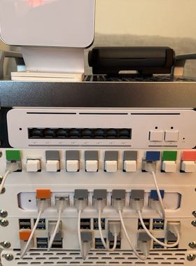 Unifi USW Pro XG 8 PoE 10英寸 19英寸机架安装支架带电源支架