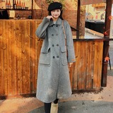 现货！双面正70羊绒大衣6811-P275控398，女装毛呢外套，依依服饰
