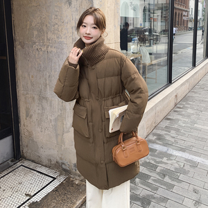 【图大货】针织复古大翻领假两件羽绒服 M151-P265控388图片