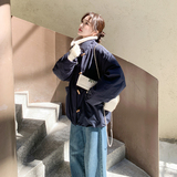 【现货】韩系羊羔毛领牛角扣90绒羽绒服B001-M216-P395控568，女装羽绒服，依依服饰