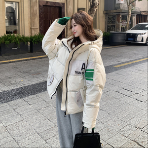 【现货】小众炸街字母白鸭绒羽绒服 B001-M198-P325控468图片