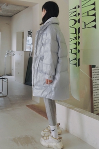 【图出货】冬季闪闪亮立领设计百搭中长款服M71-P185控268图片