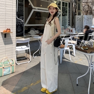 新品现货！韩系减龄工装休闲背带裤 001-8038-P120控178图片