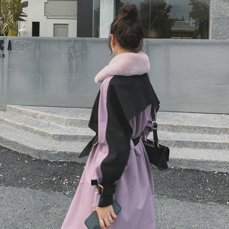 大货现货！2022秋冬兔毛内胆派克长款服M25P170控258图片