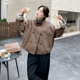 新品现货！格子拼接工装派克90绒羽绒服 B001-M201-P325控468,女装新品现货！格子拼接工装派克90绒羽绒服 B001-M201-P325控468,女装羽绒服,依依服饰,依依服饰