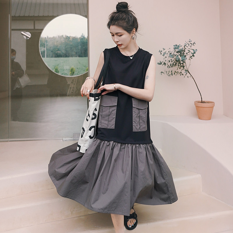 现货！减龄大口袋连衣裙2230-P105控158有买家秀，女装连衣裙，依依服饰