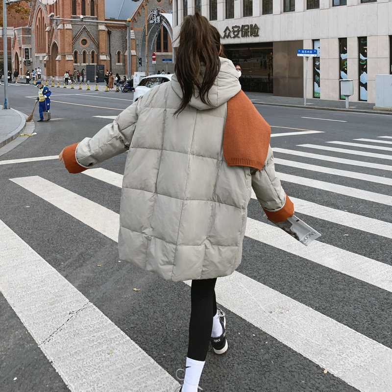 新品现货！标90白鸭绒两色羽绒服M87P295控438配围领有买家秀,女装羽绒服,依依服饰