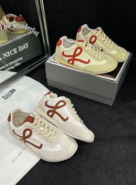 罗家阿甘鞋2026春款Balet Runer2.0大头真皮芭蕾运动鞋休闲鞋女鞋