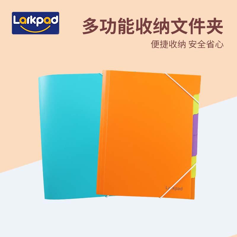 Larkpad学生分类多层插页袋