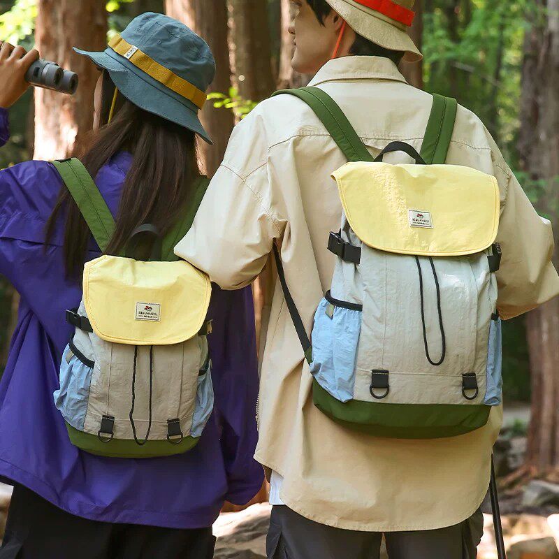 轻便百搭男女新款登山包大容量户外徒步旅游书包20L轻便双肩背包