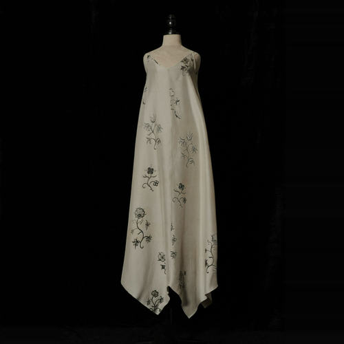 「SV现货」Mutedance 25SS 浅灰色印花真丝吊带连衣裙