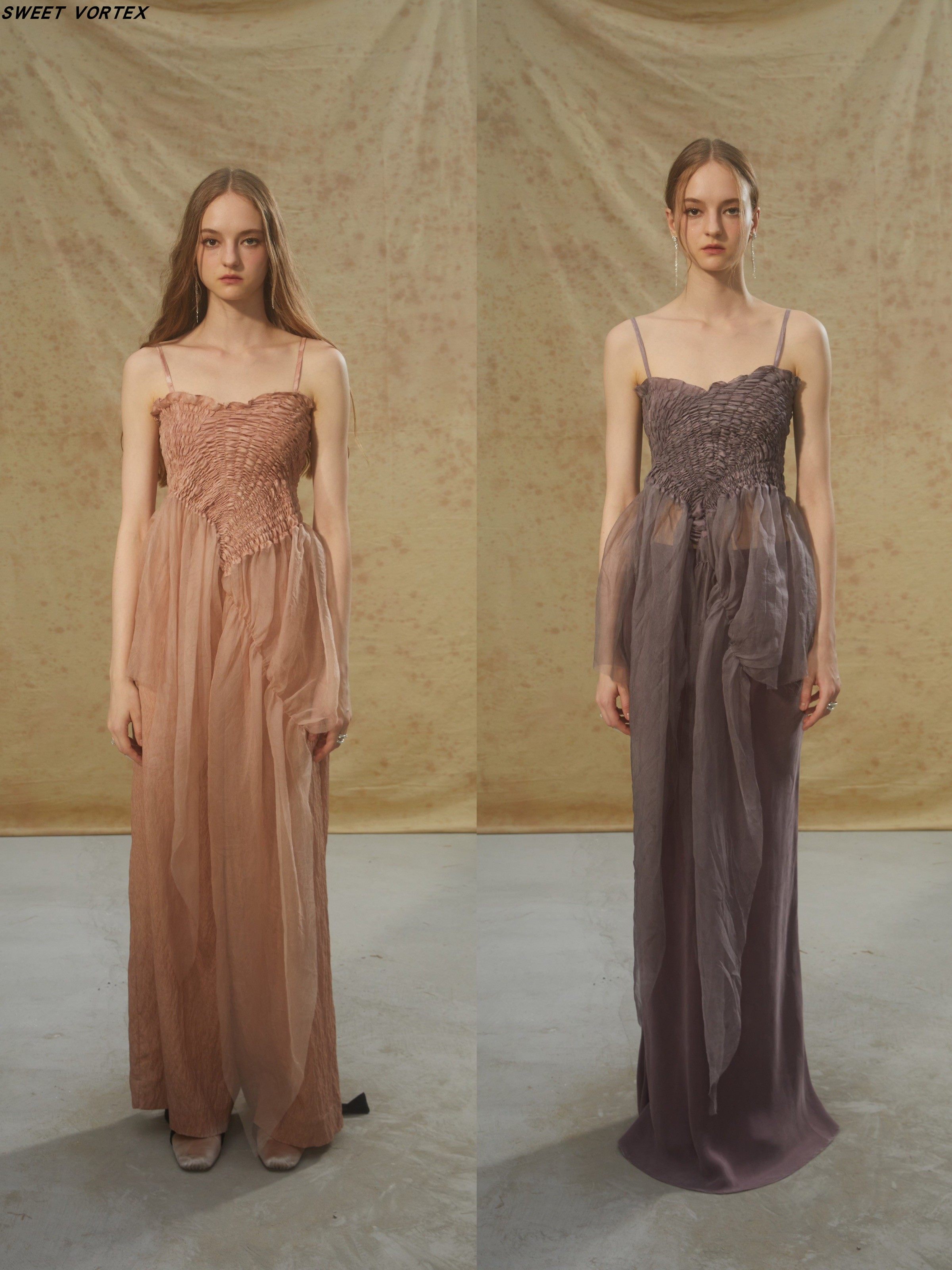 Deplumer长飘片弹力吊带抹胸