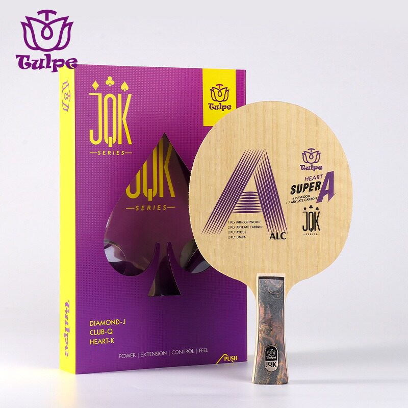 TULPE超级A乒乓底板5木2芳碳内置ALC高端JQK艺术手柄专业球拍收藏图片