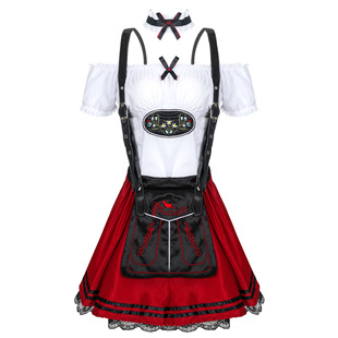 德国传统啤酒节服装 酒庄酒坊工作服 慕尼黑啤酒节演出服