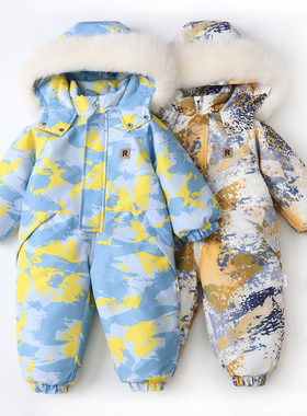 小童轻薄滑雪服婴幼儿加厚外出服