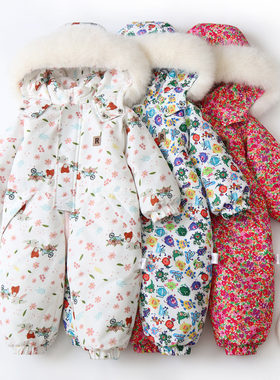 小童轻薄滑雪服婴幼儿保暖外出服