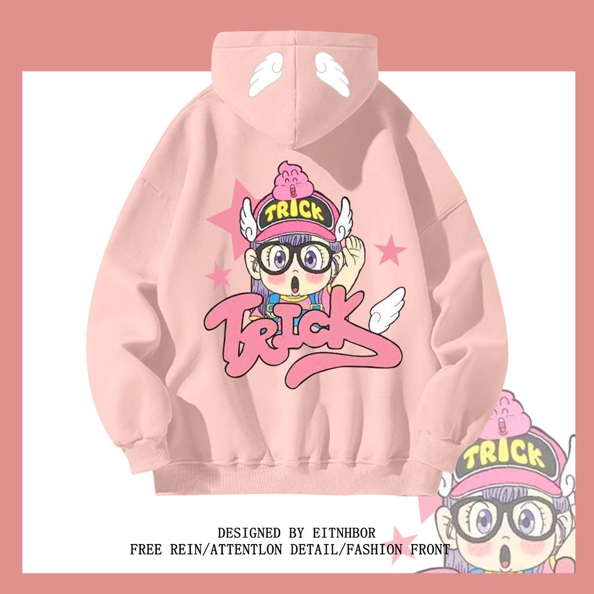 银狐绒聚群韩版宽松连帽卫衣