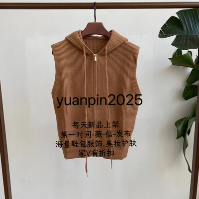 新品女装连帽马甲.针织衫背心.女款羊毛背心