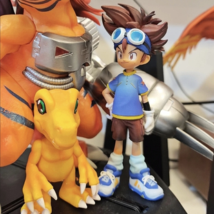 集源数码宝贝动漫周边模玩八神太一与亚古兽手办模型潮玩桌面摆件