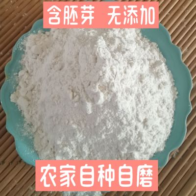 河南面粉上农家肥自种自磨不打农药化肥除草剂没有胚芽提取5斤