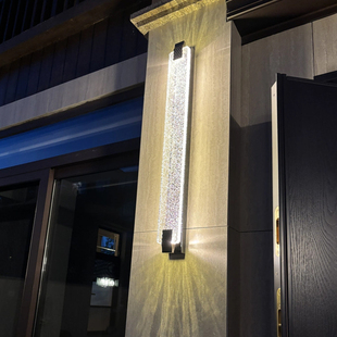 户防水外壁灯阳台浴室室外别墅庭院大门露天露台太阳能水晶壁灯