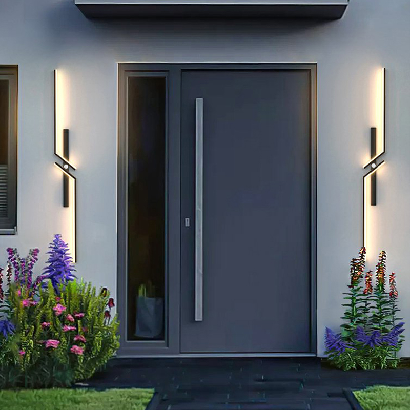 现代简约户外防水感应壁灯