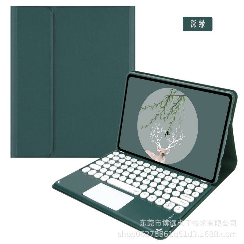 适用2021亚马逊Fire HD10 2021圆键帽触控蓝牙键盘HD10plus保护套