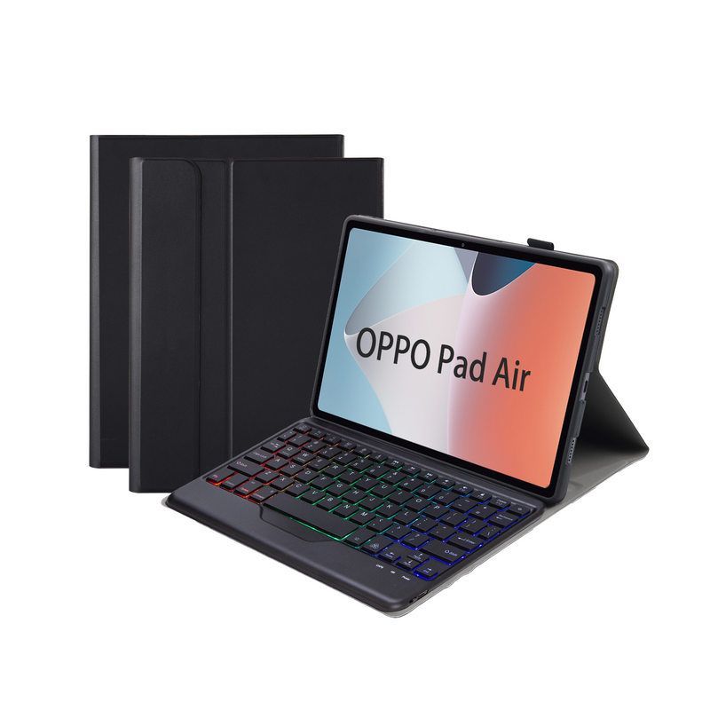 适用OPPO pad Air10.4蓝牙键盘保护套 pad11触控背光键盘小新皮套