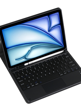 适用iPad Pro 12.9(型号A1876/A2014/A1895/A1983/A2229/A2069/A2232/A2233)2018/2021款,蓝牙键盘套内置笔架