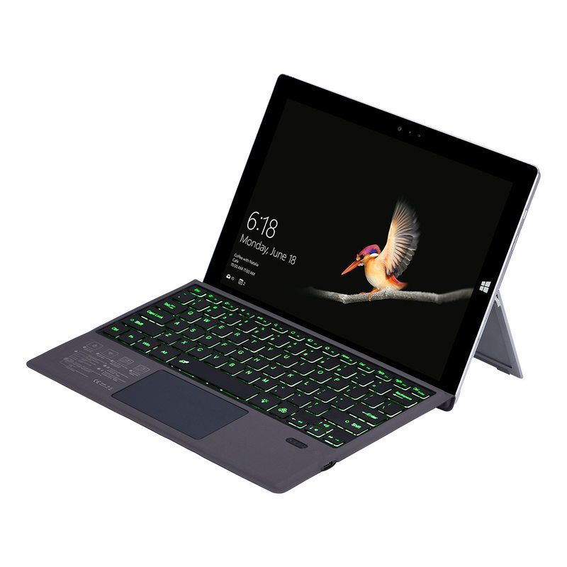 适用于微软surface键盘 pro5七彩背光surfacgo蓝牙触控键盘
