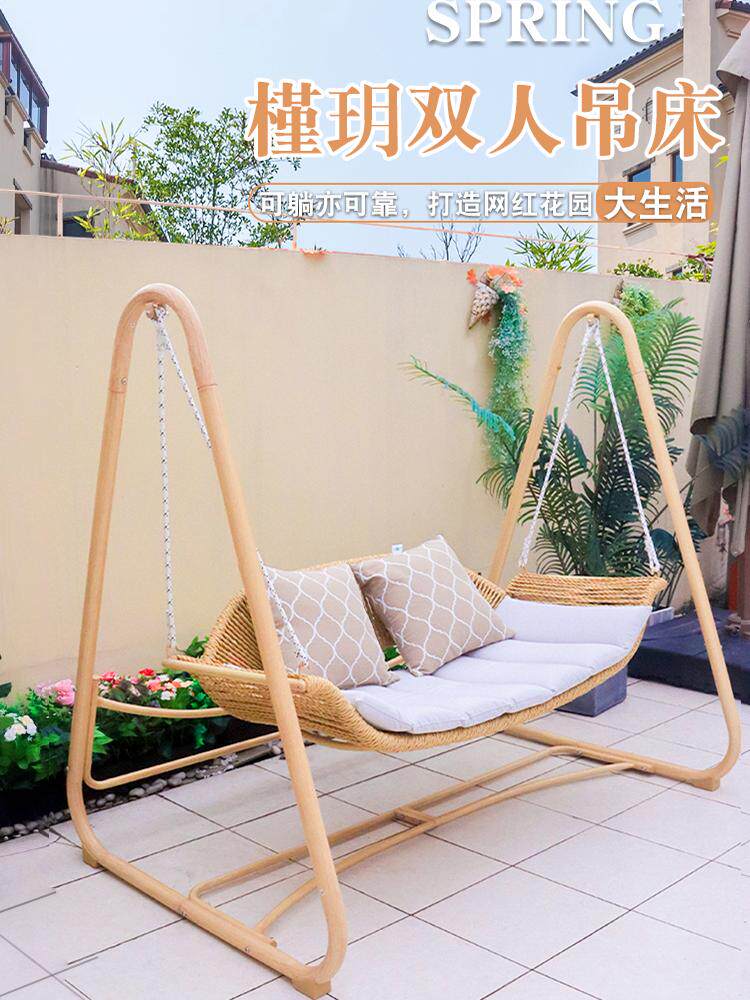 荡秋千户外室外庭院吊椅别墅院子花园双人吊床网红阳台摇椅大人
