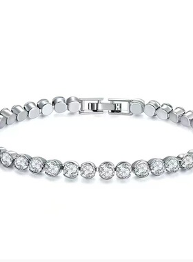 欧美新款时尚罗马水晶手链女气质镶钻满钻手链民族风饰品