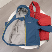 轻量级软壳冲锋衣春秋冬季 儿童棉衣男童女孩丝绵填充夹棉外套棉服