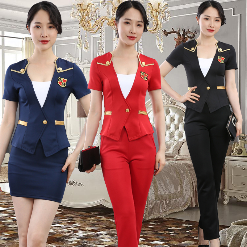 足疗技师工作服2025新款女美容师沐足按摩养生馆足浴显瘦工衣套装