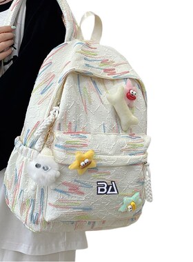 New Bcfauae NB官方正品高颜值设计感小众卡通挂件双肩包大学生包