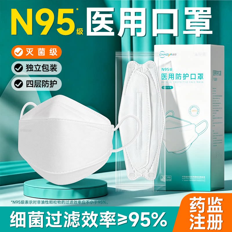 超亚n95级医用防护口罩一次性图片