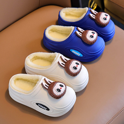 新款拉布布可爱冬季儿童女童棉拖