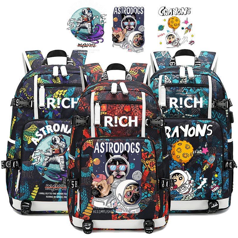 NASA宇航员系列卡通书包男潮牌时