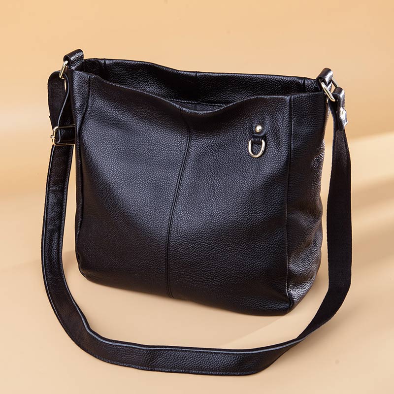 高级感水桶包真皮女士大容量