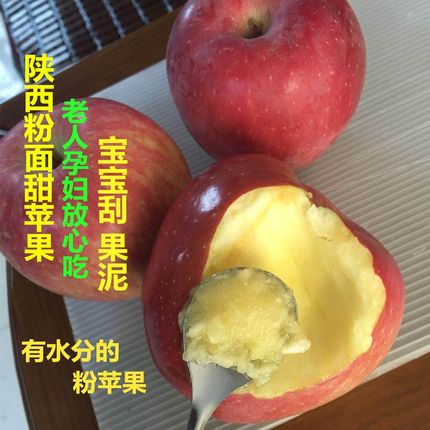现货新果红香蕉粉面沙甜苹果宝宝刮泥婴儿老人吃的绵新鲜水果孕妇