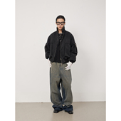 多口袋棉服外套 宽松保暖夹克上衣 BOMBER 洗水工装 killer