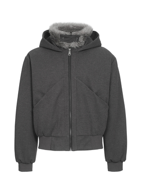 TZ killer TurtleneckCoat 立领棉服外套 结构毛绒领连帽上衣冬